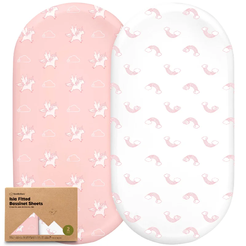 Weekend Discounts to Indulge In 2-Pack Isla Fitted Bassinet Sheets (Dreamland)