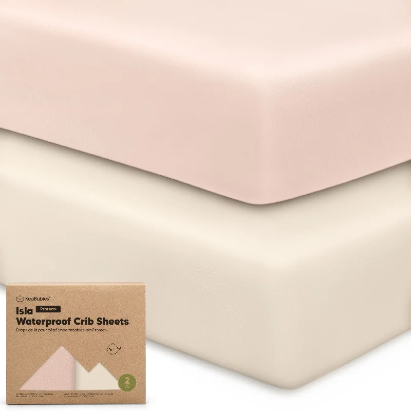 Huge Price Cuts On Your Must-Haves 2-Pack Isla [Protect+] Waterproof Crib Sheets (Cameo)
