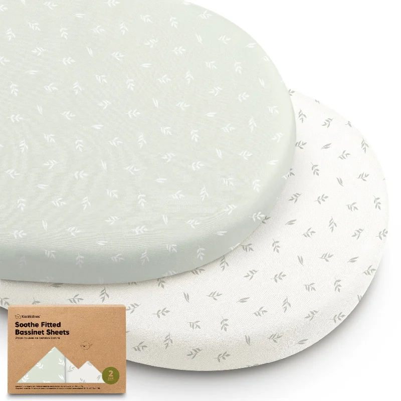 Weekend Offers That Sizzle 2-Pack Soothe Fitted Bassinet Sheets (Herb)