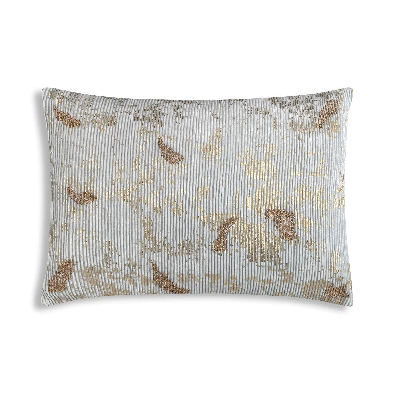 Inventory Reduction Adele Aqua Gold Velvet Pillow
