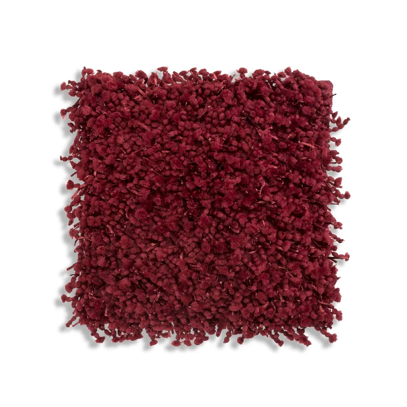Huge Savings Aiden Red Shaggy Pillow