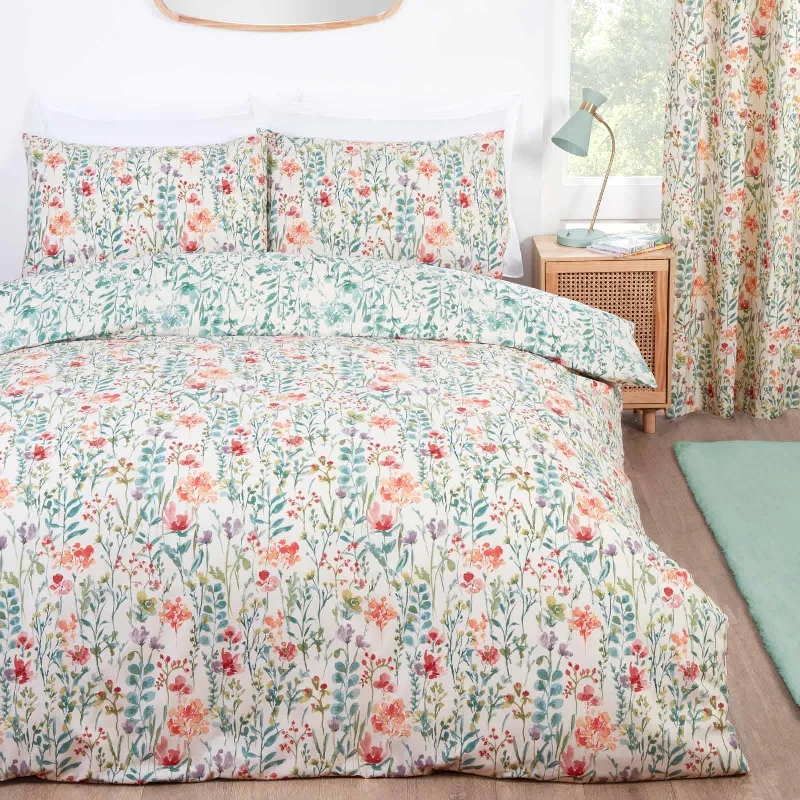 Steal Deal Amaryllis Floral Duvet Cover Set