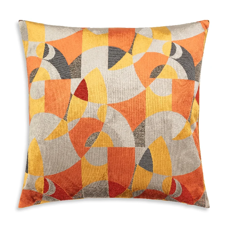 Limited Availability Amber Abstract Mulitcolor Pillow