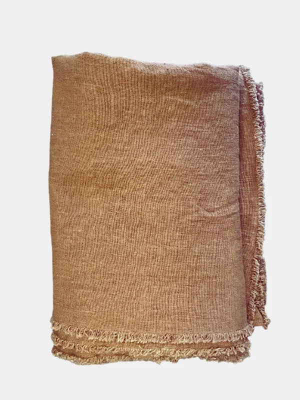 Top Pick Amber Linen Table Cover/Throw