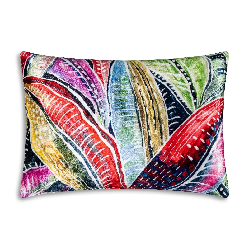 Big Discounts Amber Jungle Print Lumbar Pillow