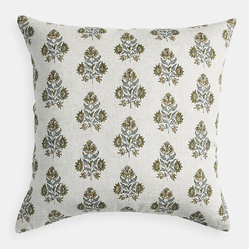 Weekend Savings Spree Ankara Celadon Moss Square Pillow