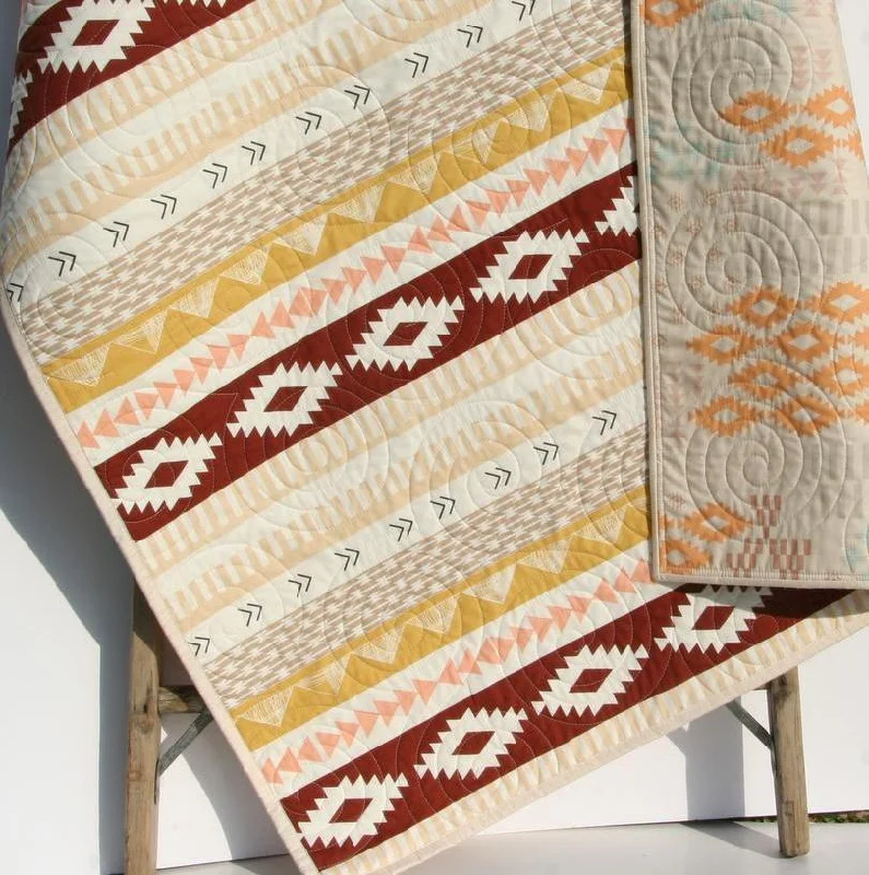 Clearance Event Arizona Tribal Aztec Quilt, Boy or Girl Baby Bedding Blanket, Brown Gold Modern Nursery Quilt Clearance Event Arizona Tribal Aztec Quilt, Boy or Girl Baby Bedding Blanket, Brown Gold Modern Nursery Quilt