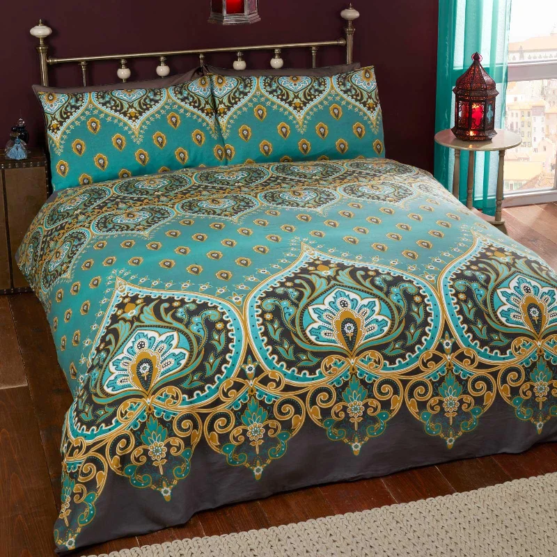 Limited Availability Asha Duvet Cover Set Emerald