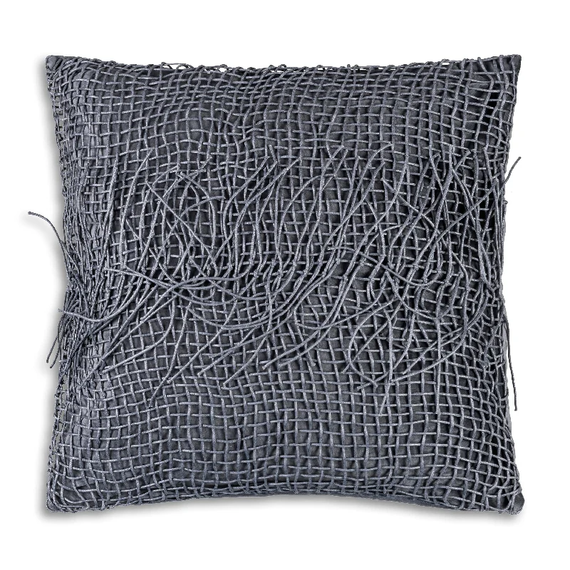 Seasonal Clearance Atlas Grey Tassle Pillow