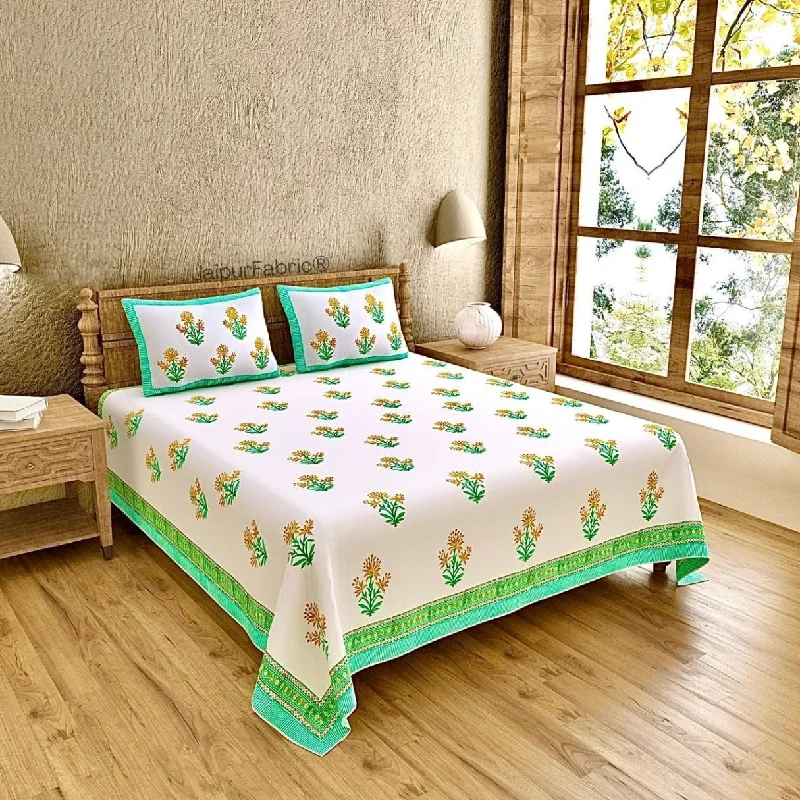 Super Sale Authentic Genuine Hand Block Print 400 TC Pure Cotton King Size Bedsheet Super Sale Authentic Genuine Hand Block Print 400 TC Pure Cotton King Size Bedsheet