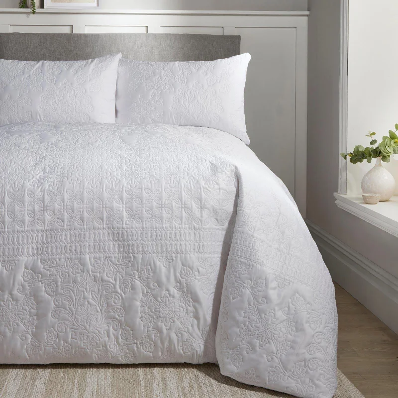 Special Buy Avery Stripe Duvet Cover Set White