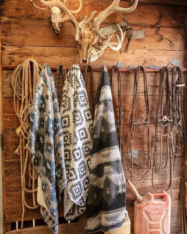 Overstock Clearance Aztec Designer Shearling Throw Blankets