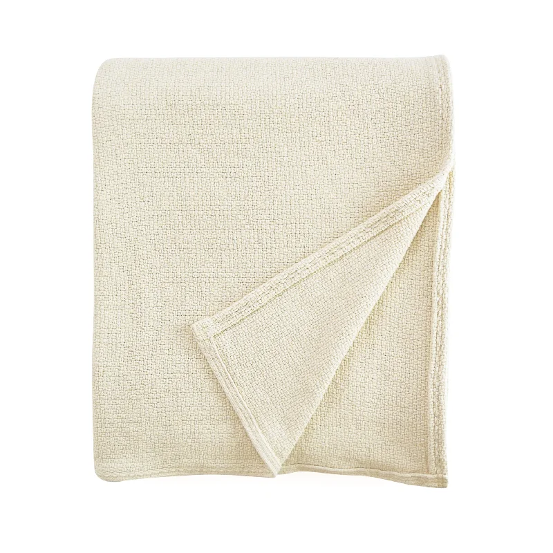 Extra Savings Basketweave Cotton Blanket