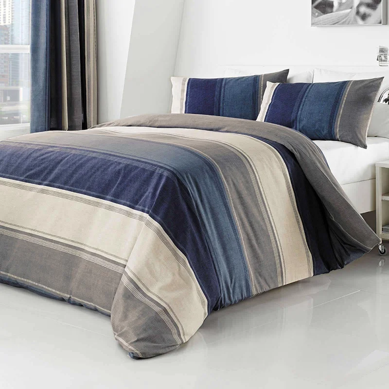 Stock Up Betley Duvet Cover Set Blue