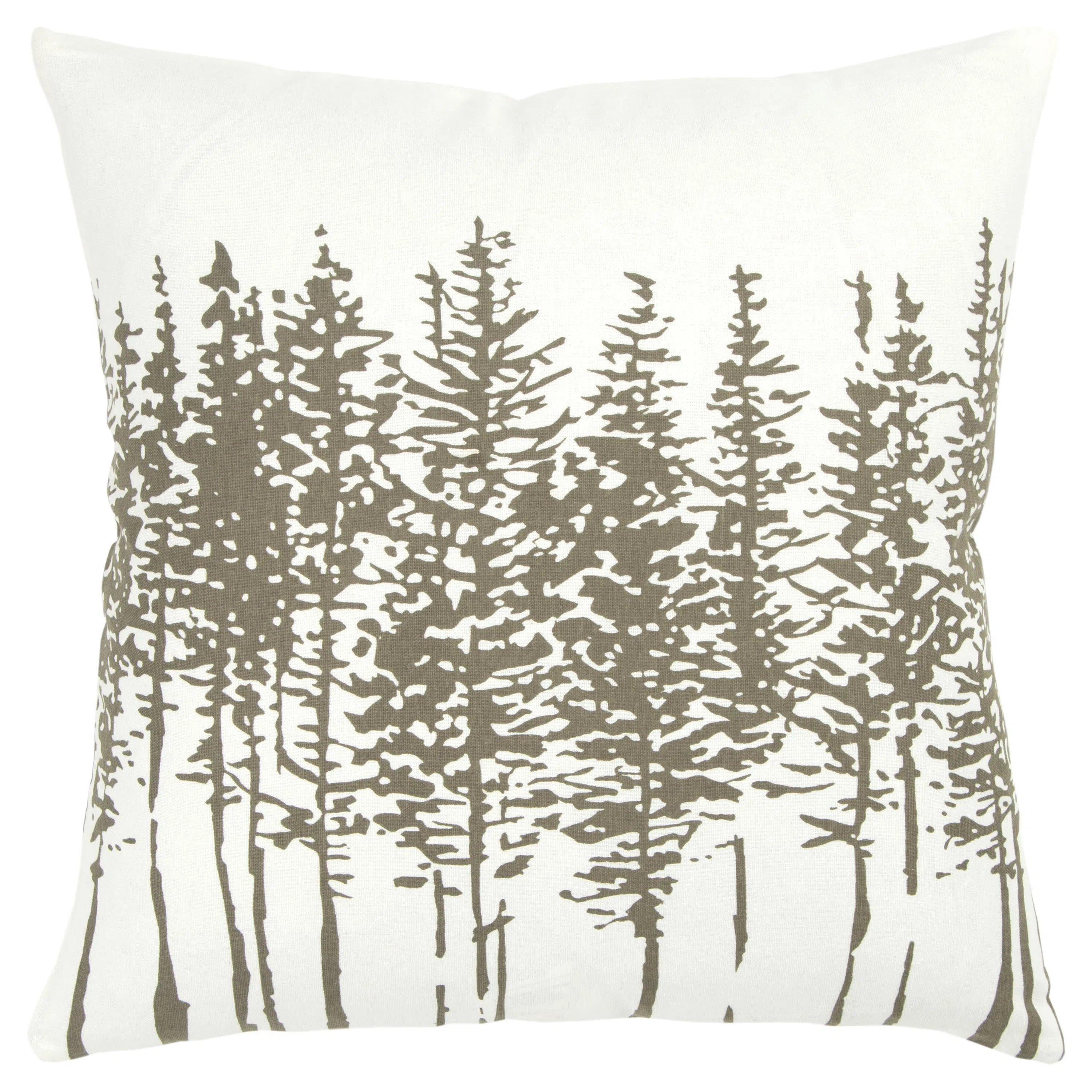 Doorbuster Deal Botanical Trees Throw Pillow With Down Insert