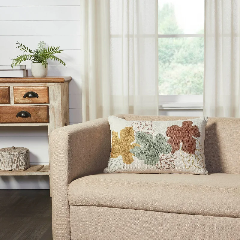 Major Deal Bountifall Leaves Pillow 14x22
