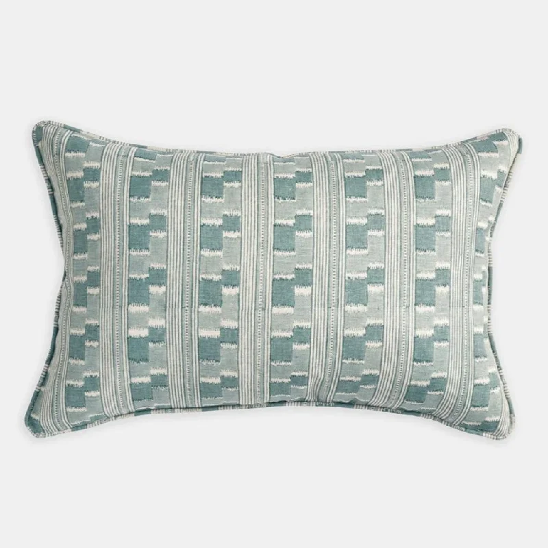 Weekend Wonders Await! Chowk Celadon Lumbar Pillow