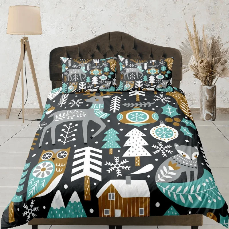 Final Sale Christmas Duvet Cover Set and Christmas Pillows Reindeer Dorm Bedding Comforter Cover Christmas Gift Final Sale Christmas Duvet Cover Set and Christmas Pillows Reindeer Dorm Bedding Comforter Cover Christmas Gift
