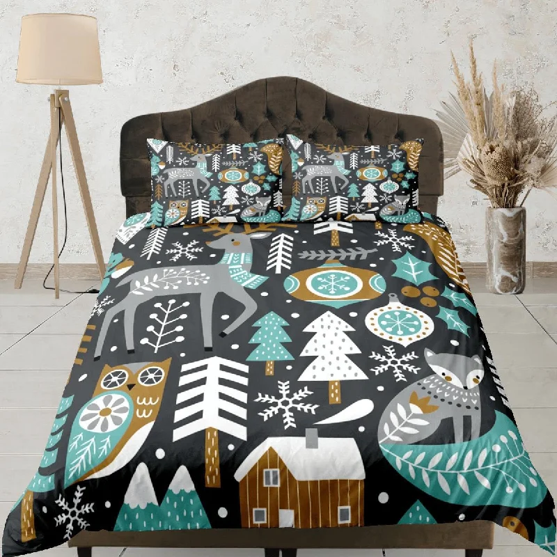 Super Bargain Christmas Duvet Cover Set Pillows Christmas Tree Reindeer Dorm Bedding Comforter Cover Christmas Gift Super Bargain Christmas Duvet Cover Set Pillows Christmas Tree Reindeer Dorm Bedding Comforter Cover Christmas Gift