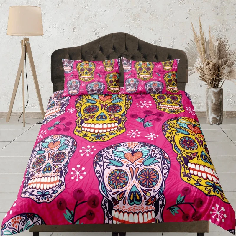 Savings Event Cinco de Mayo Skull Duvet Cover Set Colorful Bedspread Dorm Bedding Pillowcase Bedding Mexican Design Savings Event Cinco de Mayo Skull Duvet Cover Set Colorful Bedspread Dorm Bedding Pillowcase Bedding Mexican Design