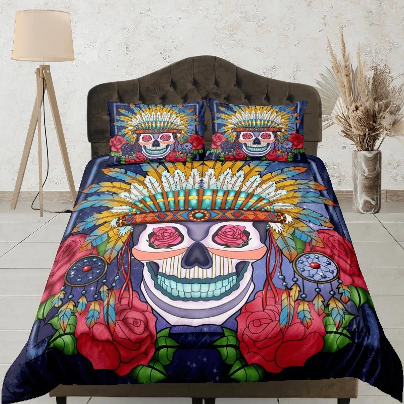 Great Bargain Cinco de Mayo Skull Duvet Cover Set Colorful Bedspread Dorm Bedding Pillowcase Bedding Mexican Design Great Bargain Cinco de Mayo Skull Duvet Cover Set Colorful Bedspread Dorm Bedding Pillowcase Bedding Mexican Design