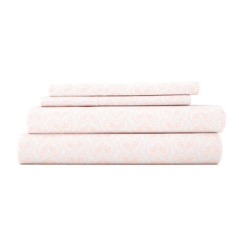 New Markdowns Classic in Pink Pattern 4-Piece Sheet Set