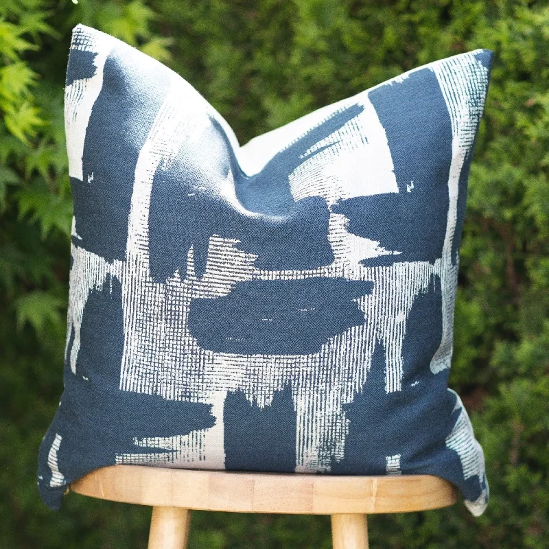 Weekend Offers That Tempt COBALT || Indigo & Ivory Abstract Indoor/Outdoor Pillow Cover Weekend Offers That Tempt COBALT || Indigo & Ivory Abstract Indoor/Outdoor Pillow Cover