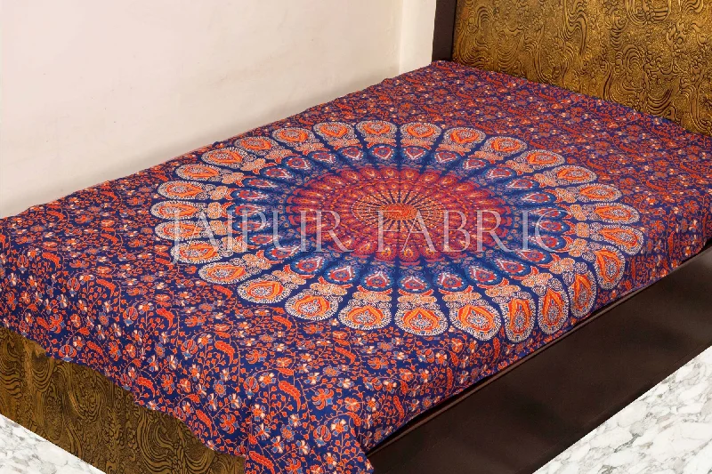 Buy Today Color full Peacock Print Single Bed Sheets