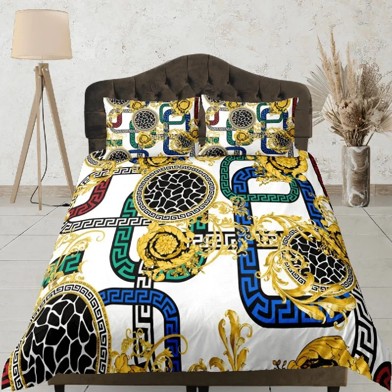 Can't Resist Colorful Baroque Luxury Duvet Cover Aesthetic Bedding Set Full Victorian Decor, Can't Resist Colorful Baroque Luxury Duvet Cover Aesthetic Bedding Set Full Victorian Decor,