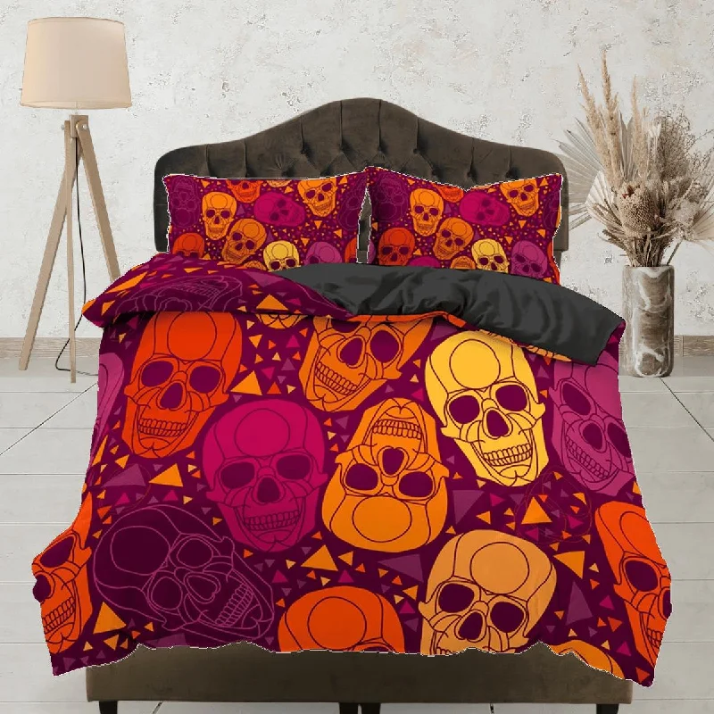 The Best Deal Colorful Skulls Duvet Cover Set Bedspread, Dorm Bedding with Pillowcase The Best Deal Colorful Skulls Duvet Cover Set Bedspread, Dorm Bedding with Pillowcase