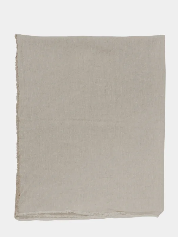 Weekend Deals to Make You Smile Natural Linen Table Cover/Throw