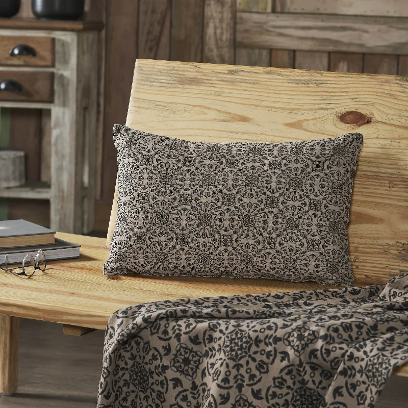 Weekend Deals That Impress Custom House Black Tan Jacquard Pillow 14x22