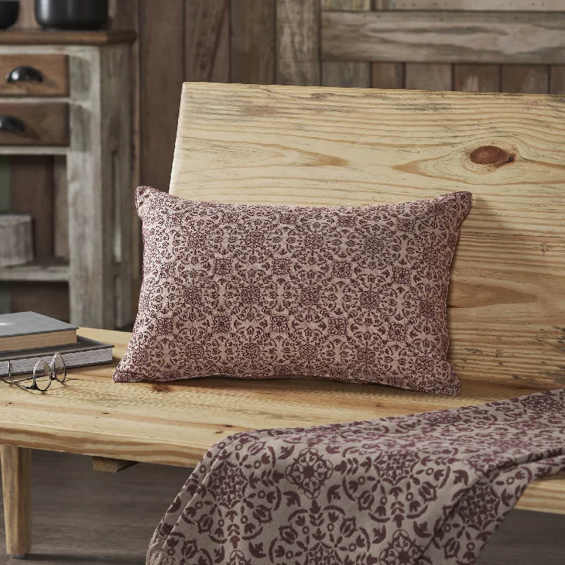 Exclusive Weekend Offers Inside Custom House Burgundy Tan Jacquard Pillow 14x22