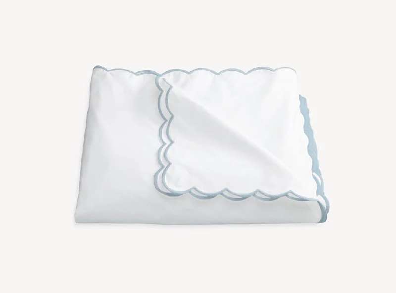 Online Exclusive Dakota Scallop Light Blue Bedding by Matouk