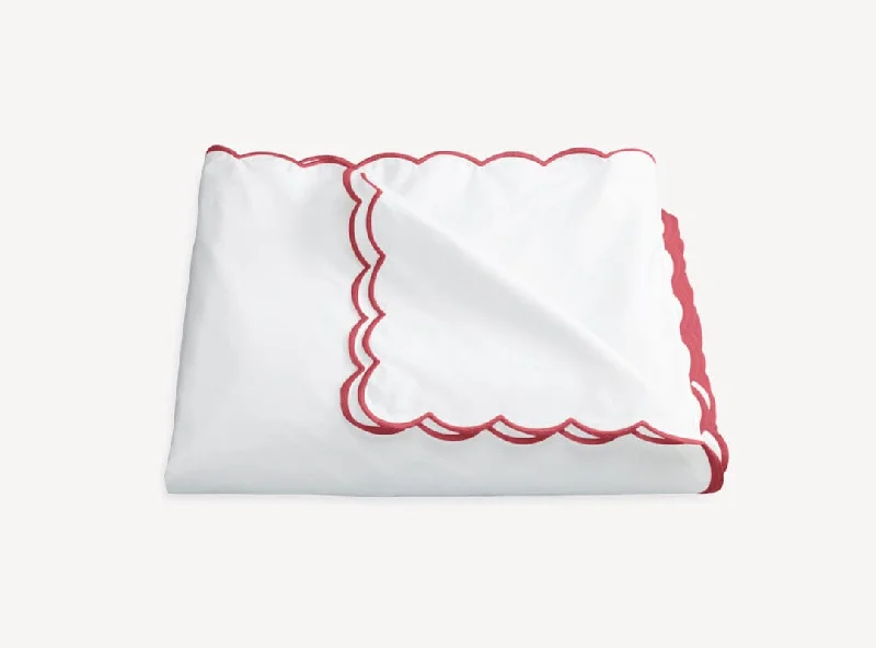 Weekend Bargains Just for You Dakota Scallop Red Bedding by Matouk