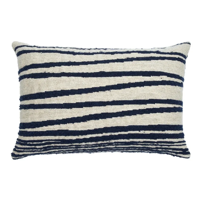 Exclusive Savings Mystic Ink Stripes Rectangle Lumbar Cushion