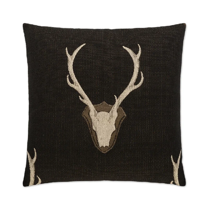 Weekend Offers That Shine Woodland Buck Pillow, Black