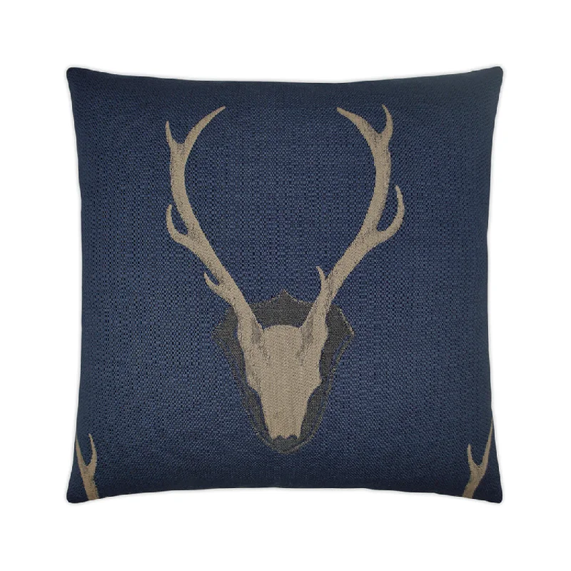 Unmissable Sale Woodland Buck Pillow, Navy