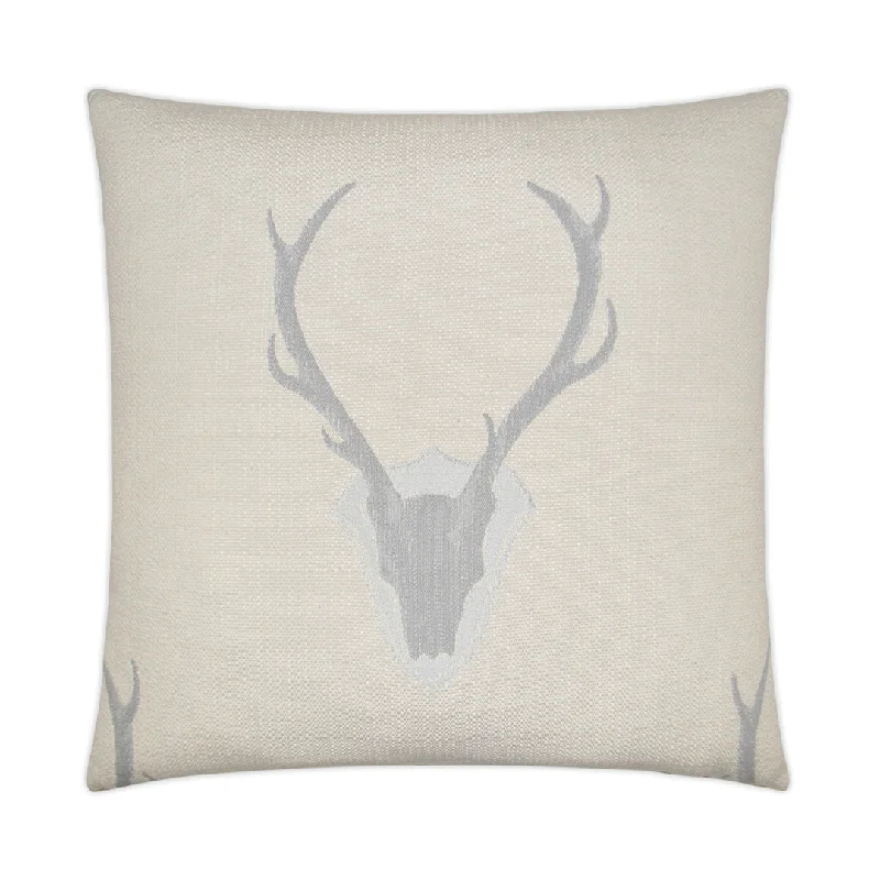 Now Available Woodland Buck Pillow, Ivory