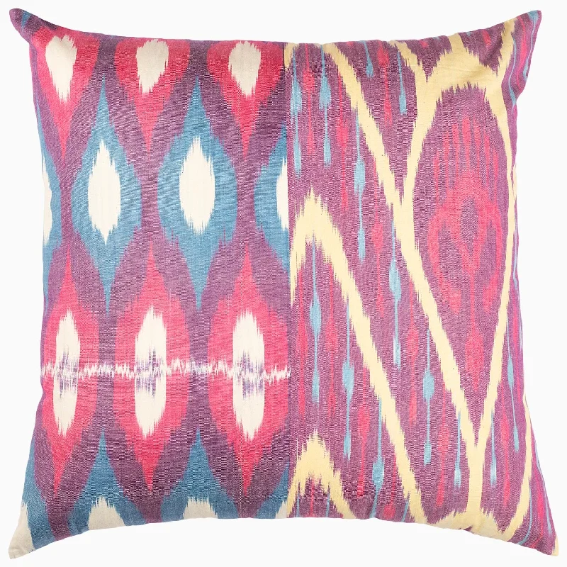 Time-Limited Offer Diamond Octagon Ikat Pillow