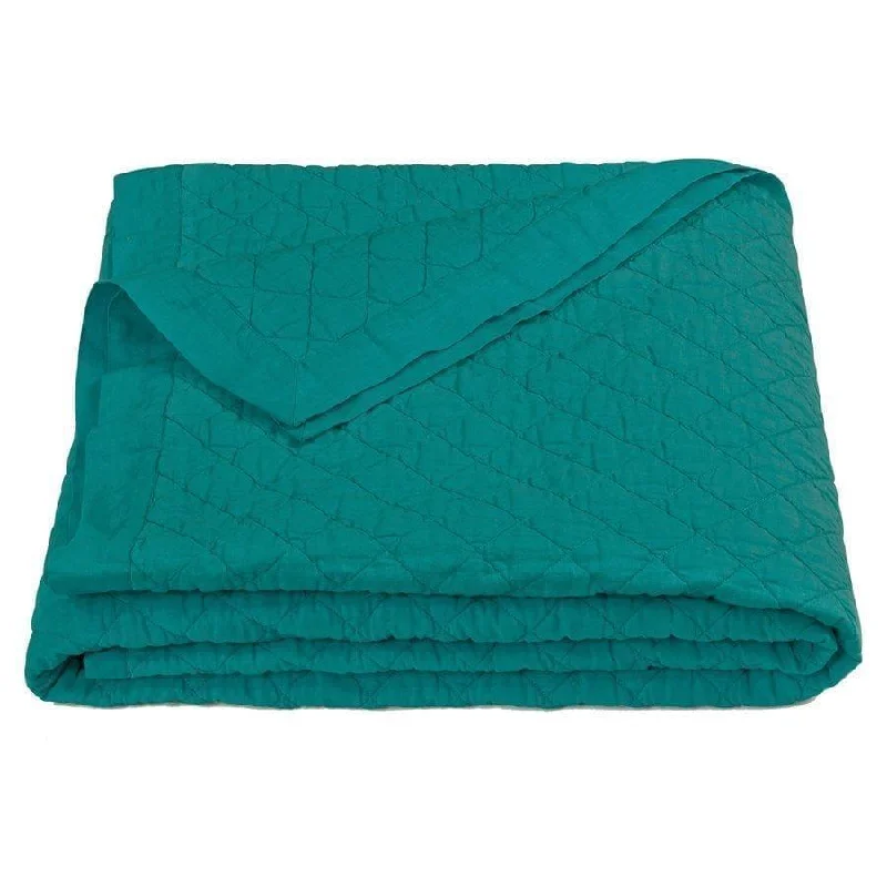 Deep Discounts Diamond Quilted Quilts in Turquoise