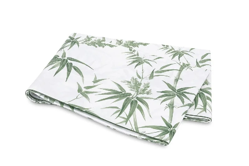 Take Action Dominique Palm Green Bedding by Matouk | Schumacher