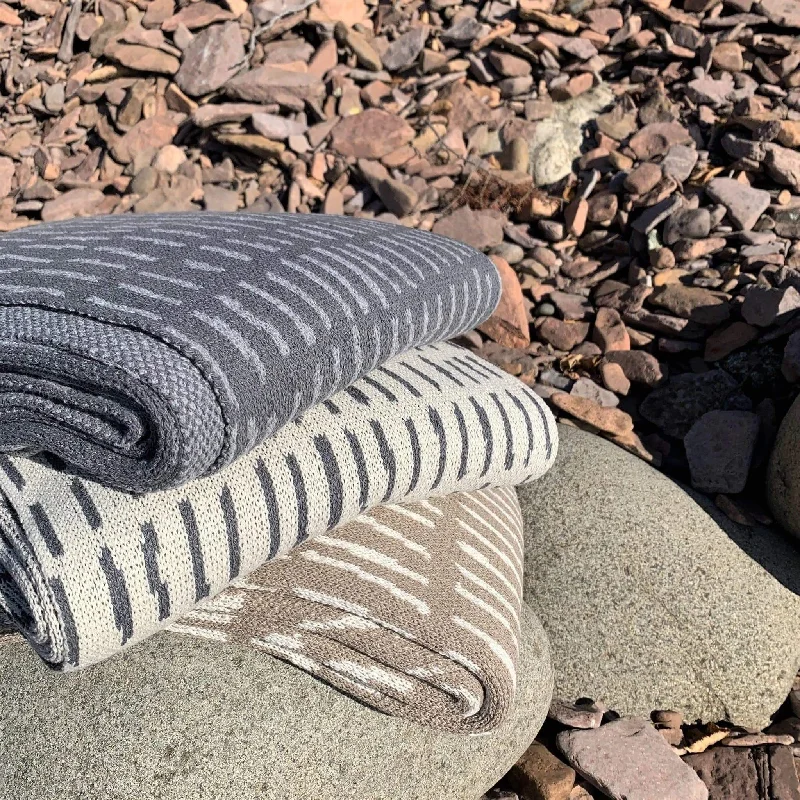 Lowest Rates Eco Trails Woven Reversible Throw Blankets