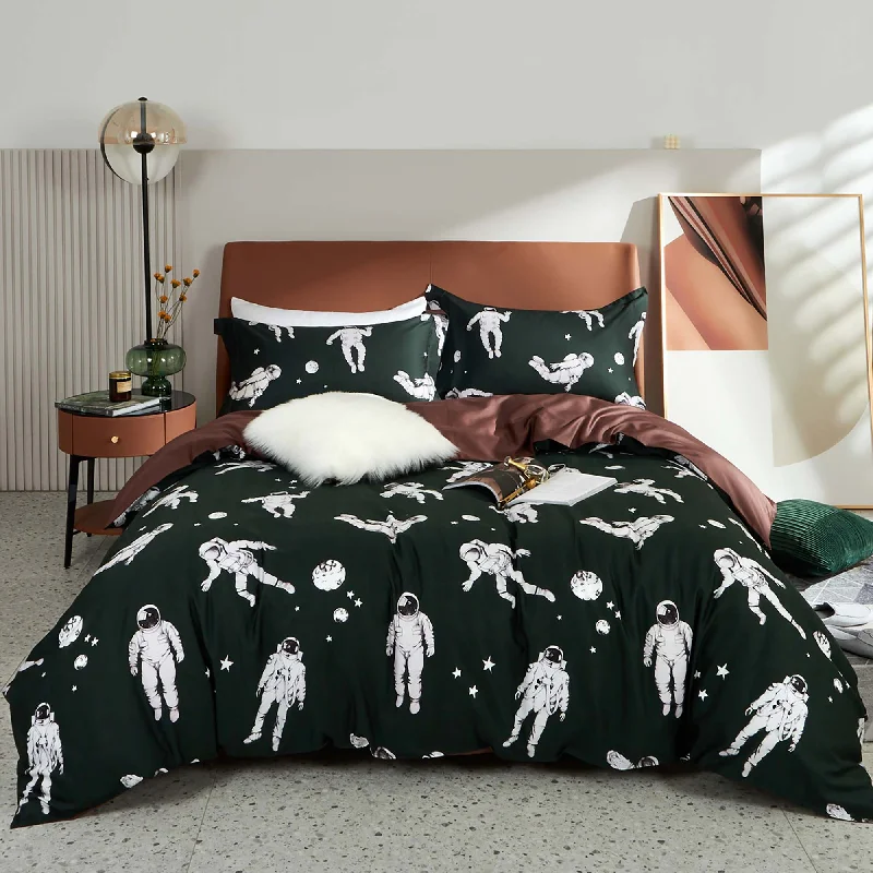 Closeout 100% Long-Staple Cotton 3 PCS Duvet Cover Set - Kosma