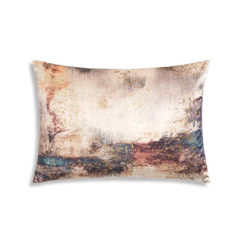 Price Drop Fawn Digital Print Multi Color Velvet Pillow