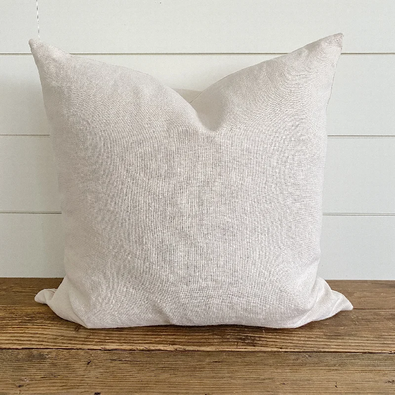 Your Chance To Save Big This Weekend FELICITY || Ivory Linen Plain Pillow Cover