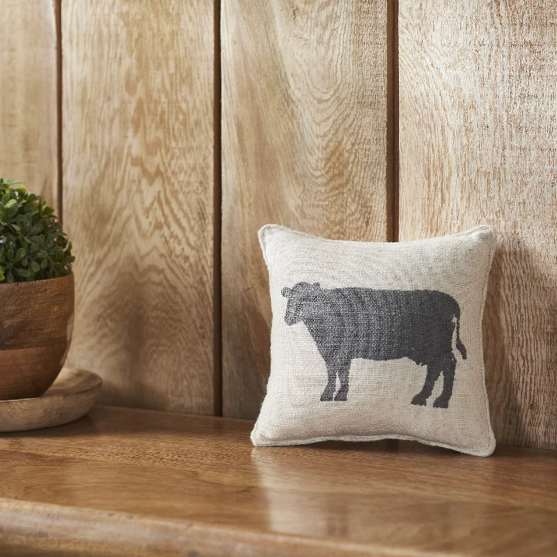 Flash Sale Finders Keepers Cow Silhouette Pillow 6x6