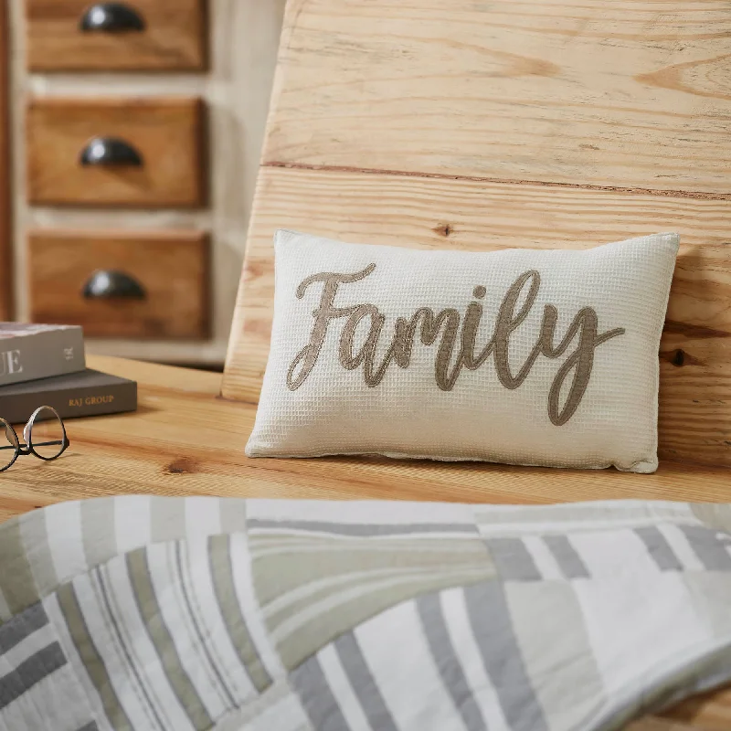 Act Now Finders Keepers Family Pillow 9.5x14