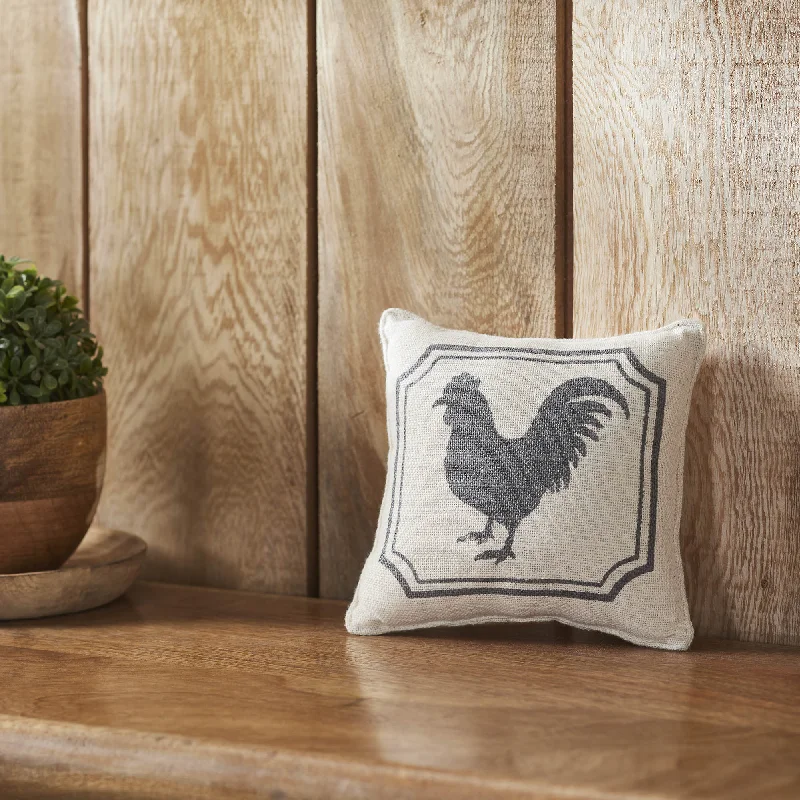 New Deals Finders Keepers Rooster Silhouette Pillow 6x6