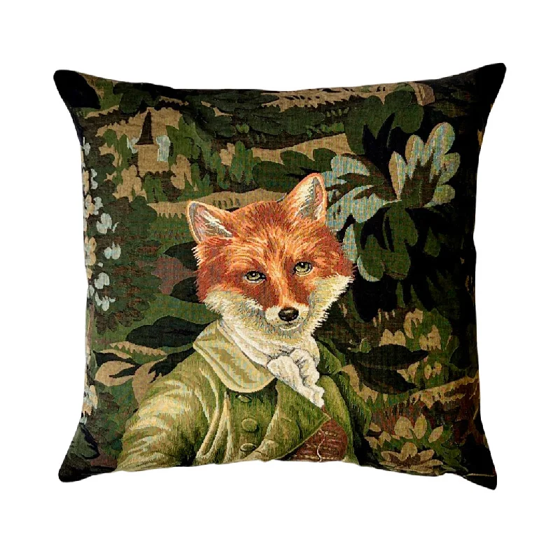 Online Exclusive Woodland Fox Tapestry Pillow